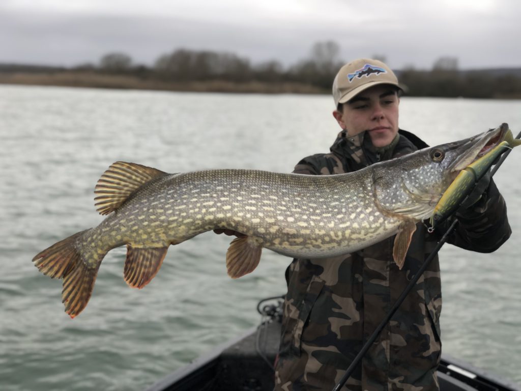 Gros brochet lac de Madine Steve BLIND, moniteur guide de pêche en